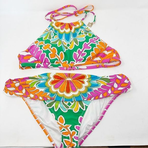 TRINA TURK Tamarindo High Neck Halter Style
Swim Set - Picture 6 of 15